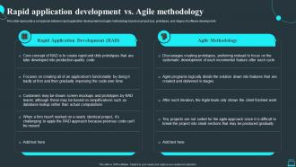 Rapid Application Development Vs Agile Ppt Slides Information