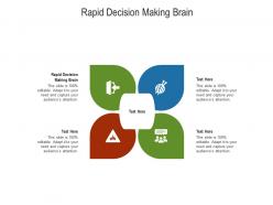 Rapid decision making brain ppt powerpoint presentation icon picture cpb