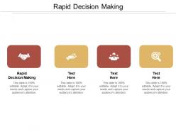 Rapid decision making ppt powerpoint presentation ideas guidelines cpb