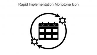 Rapid Implementation Monotone Icon In Powerpoint Pptx Png And Editable Eps Format