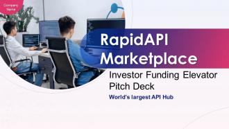 RapidAPI Marketplace Investor Funding Elevator Pitch Deck Ppt Template RapidApi Marketplace Investor Funding Elevator Pitch Deck Ppt Template