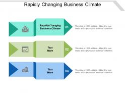 Rapidly changing business climate ppt powerpoint presentation ideas format cpb