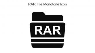 RAR File Monotone Icon In Powerpoint Pptx Png And Editable Eps Format