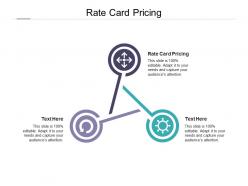 Rate card pricing ppt powerpoint presentation slides samples cpb