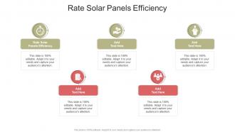 Rate Solar Panels Efficiency In Powerpoint And Google Slides Cpb