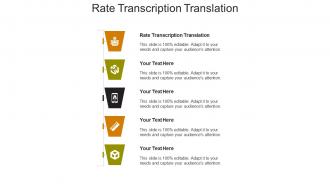 Rate transcription translation ppt powerpoint presentation styles deck cpb