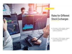 Rates for different stock exchanges