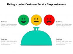 Rating icon for customer service responsiveness