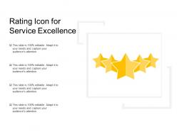Rating icon for service excellence