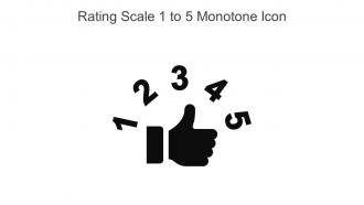 Rating Scale 1 To 5 Monotone Icon In Powerpoint Pptx Png And Editable Eps Format