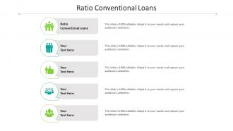 Ratio conventional loans ppt powerpoint presentation infographic template show cpb