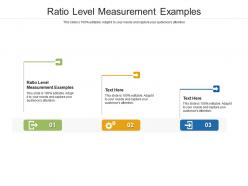Ratio level measurement examples ppt powerpoint presentation summary backgrounds cpb