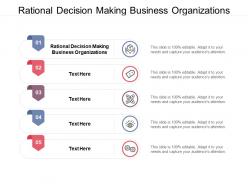 Rational decision making business organizations ppt powerpoint presentation infographic cpb