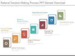 Rational decision making process ppt sample download