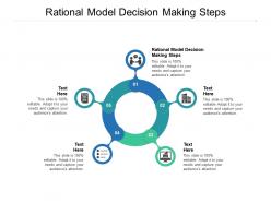 Rational model decision making steps ppt powerpoint presentation example cpb
