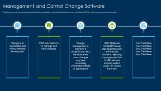 Rational Unified Process Methodology Management And Control Change Software