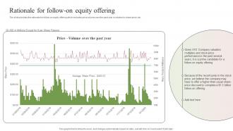 Rationale For Follow On Equity Offering Raise Capital Through Equity Convertible Bond Financing