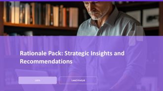 Rationale Pack Strategic Insights And Recommendations PPT Mockup AT