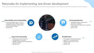 Rationales For Implementing Test Driven Development