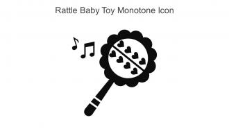 Rattle Baby Toy Monotone Icon In Powerpoint Pptx Png And Editable Eps Format