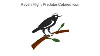 Raven Flight Predator Colored Icon In Powerpoint Pptx Png And Editable Eps Format