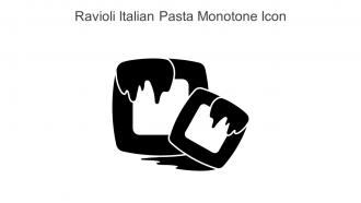 Ravioli Italian Pasta Monotone Icon In Powerpoint Pptx Png And Editable Eps Format