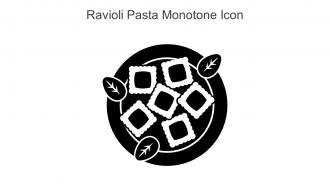 Ravioli Pasta Monotone Icon In Powerpoint Pptx Png And Editable Eps Format