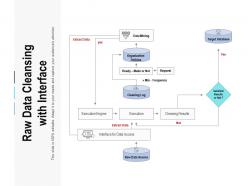 Raw data cleansing with interface