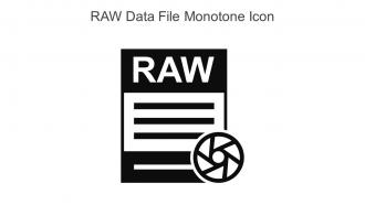 RAW Data File Monotone Icon In Powerpoint Pptx Png And Editable Eps Format