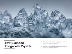 Raw diamond image with crystals