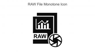 RAW File Monotone Icon In Powerpoint Pptx Png And Editable Eps Format