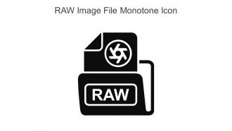 RAW Image File Monotone Icon In Powerpoint Pptx Png And Editable Eps Format