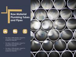 Raw material plumbing tubes and pipes