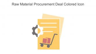 Raw Material Procurement Deal Colored Icon In Powerpoint Pptx Png And Editable Eps Format