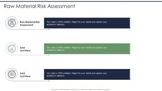 Raw Material Risk Assessment In Powerpoint And Google Slides Cpb