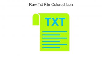 Raw Txt File Colored Icon In Powerpoint Pptx Png And Editable Eps Format