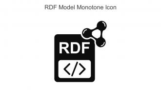 RDF Model Monotone Icon In Powerpoint Pptx Png And Editable Eps Format
