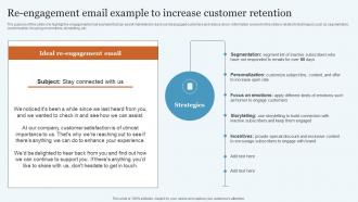 Re Engagement Email Example To Database Marketing Practices To Increase MKT SS V
