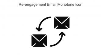 Re Engagement Email Monotone Icon In Powerpoint Pptx Png And Editable Eps Format