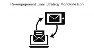 Re Engagement Email Strategy Monotone Icon In Powerpoint Pptx Png And Editable Eps Format