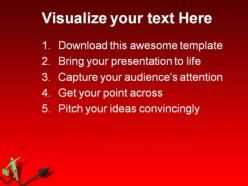 Reach the top business powerpoint templates and powerpoint backgrounds 0711