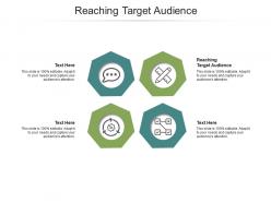 Reaching target audience ppt powerpoint presentation slides sample cpb
