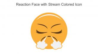 Reaction Face With Stream Colored Icon In Powerpoint Pptx Png And Editable Eps Format