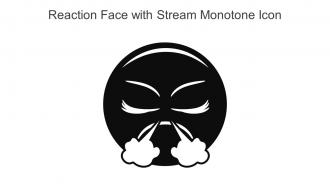 Reaction Face With Stream Monotone Icon In Powerpoint Pptx Png And Editable Eps Format