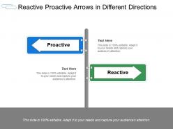 Reactive proactive arrows in different directions