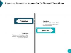Reactive Proactive Table Showing Attributes Comparison Direction Icon Attribute