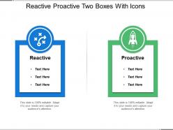 Reactive Proactive Two Boxes With Icons