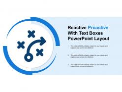 Reactive proactive with text boxes powerpoint layout