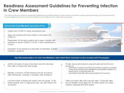Readiness assessment guidelines for preventing infection in crew members ppt ideas