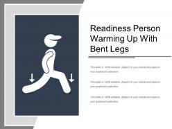 Readiness Person Warming Up With Bent Legs